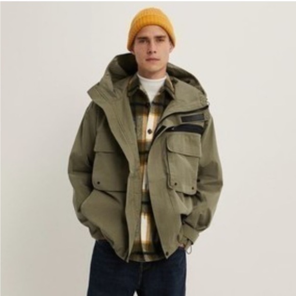 Zara Other - ZARA Windbreaker Utility Jacket Men’s XL Green